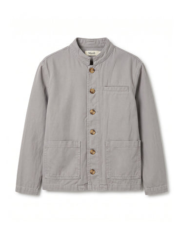 MAO COLLAR JACKET IRON GREY