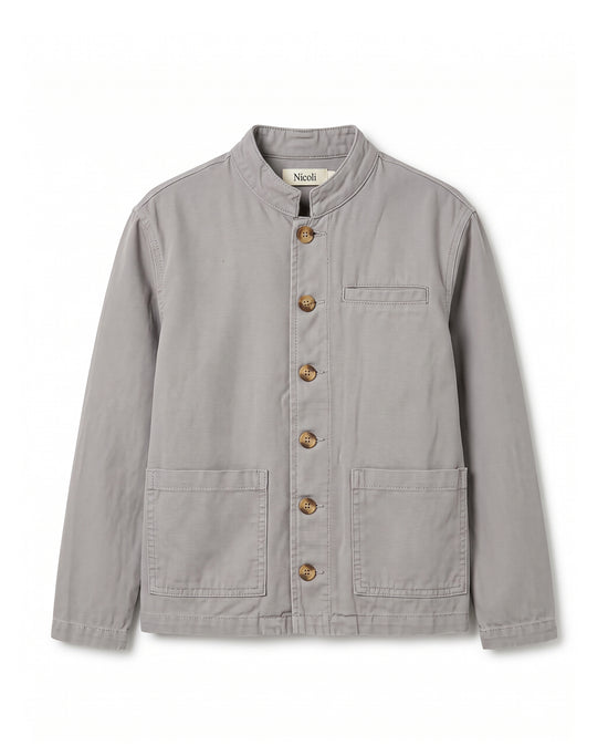 CHAQUETA CUELLO MAO IRON GREY