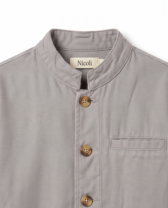 CHAQUETA CUELLO MAO IRON GREY