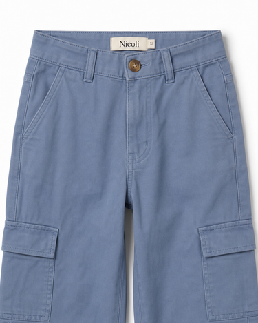 ANILINE BLUE CARGO PANTS