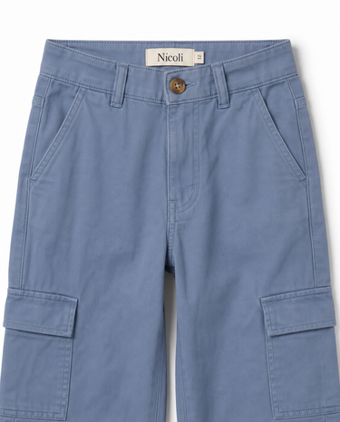 ANILINE BLUE CARGO PANTS