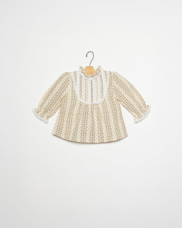 CHOCOLATE ARROW LACE SHIRT