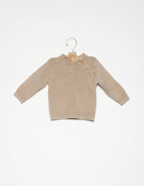 BABY BROWN GLACÉ SWEATER