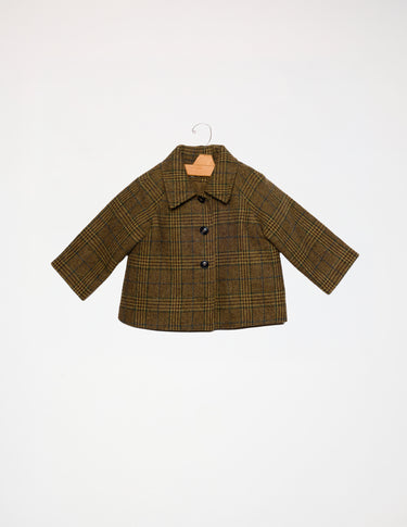 ABRIGO CUELLO PICO CUADRO GREEN