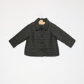 ABRIGO CUELLO PICO CUADRO GREY