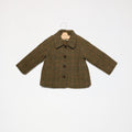 ABRIGO CUELLO PICO CUADRO BROWN