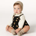 ANTHRACITE FLOWER STRAP ROMPER
