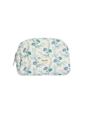 NECESER PEQUQEÑO BRIGHT FLOWERS BLUE