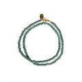 SHORT BEADED NECKLACE SAGE