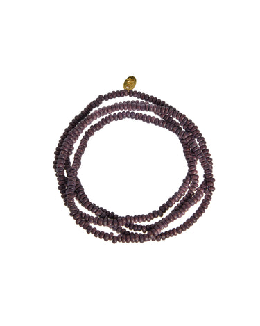 LONG BEAD NECKLACE CHOCOLATE