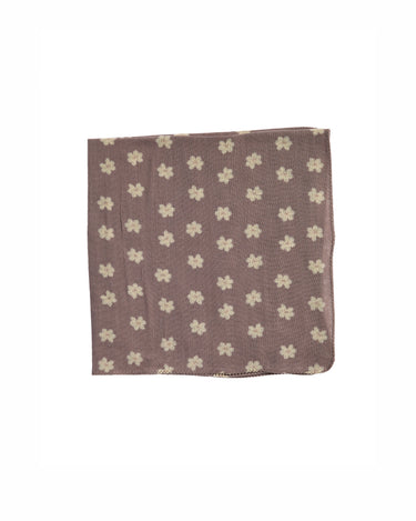 SCARF PRINT LEAF SMOKE