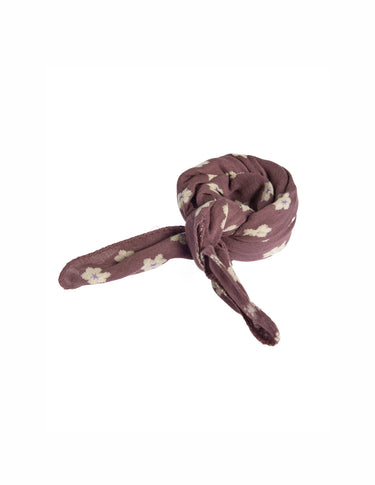 PAÑUELO PRINT LEAF CHOCOLATE