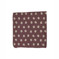 LEAF PRINT CHOCOLATE SCARF