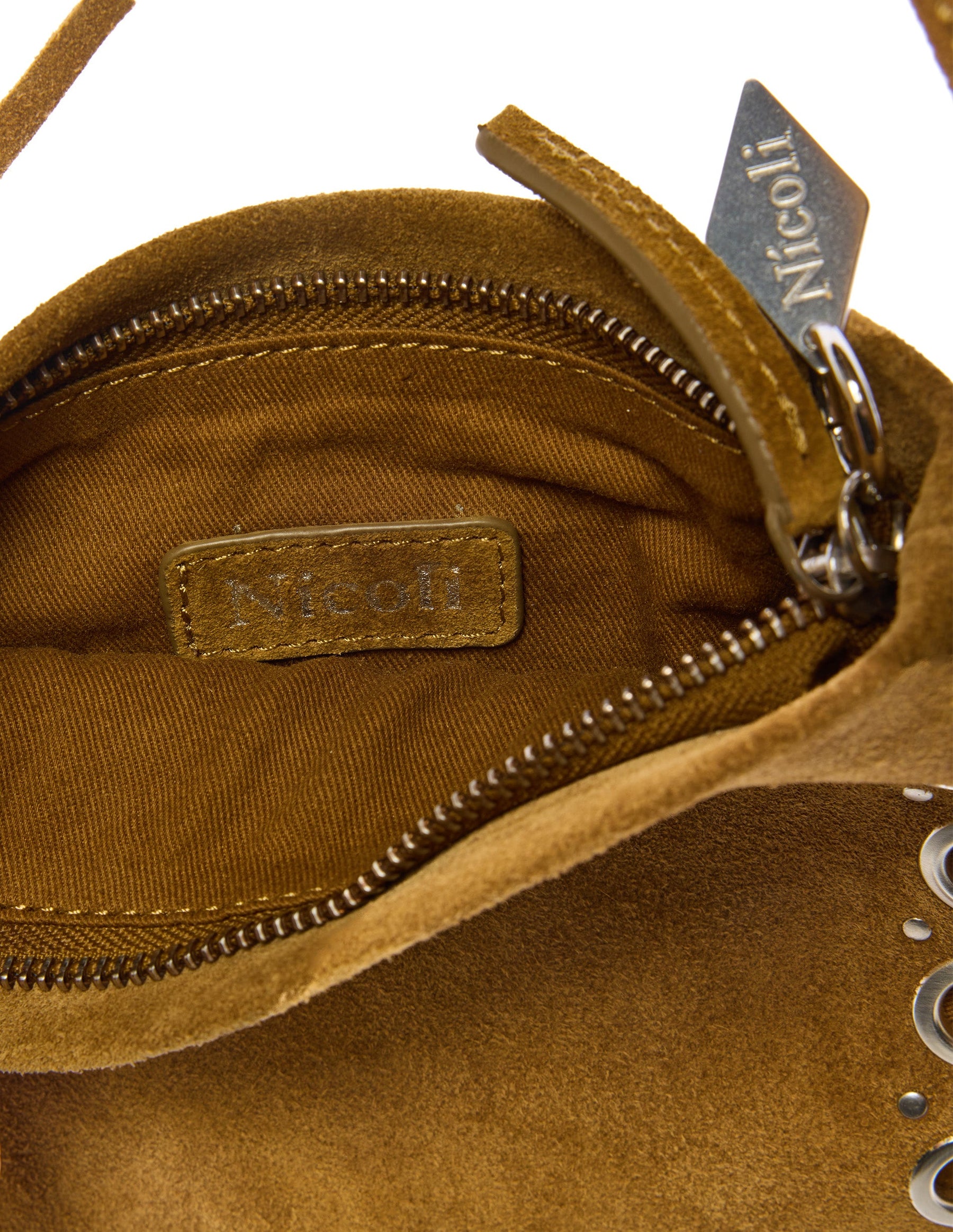 BARK SUEDE FRINGED CROSSBODY BAG
