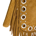 BARK SUEDE FRINGED CROSSBODY BAG