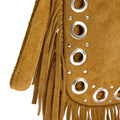 BARK SUEDE FRINGED CROSSBODY BAG