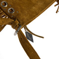 BARK SUEDE FRINGED CROSSBODY BAG