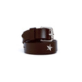 CHOCOLATE SILVER STAR BELT