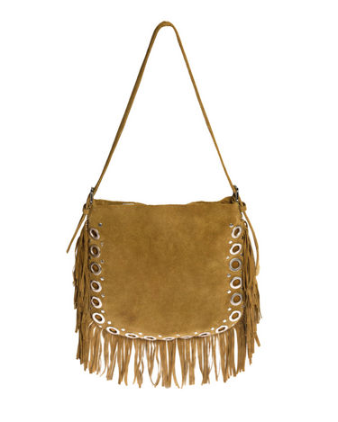 BARK SUEDE FRINGE BAG