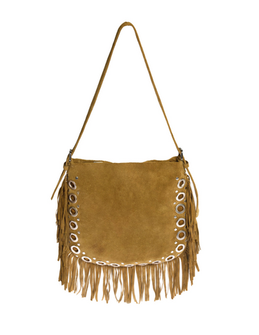 BARK SUEDE FRINGE BAG