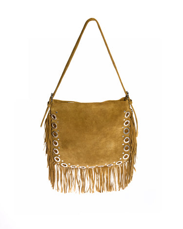 BARK SUEDE FRINGE BAG
