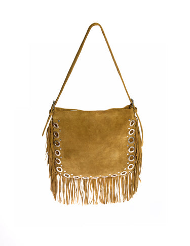 BARK SUEDE FRINGE BAG