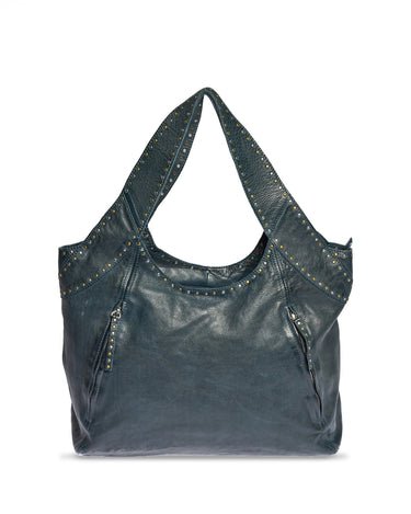 BLUE MIXED STUD BAG