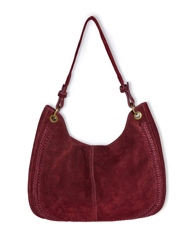 BOLSO SERRAJE ESPIGA BURGUNDY