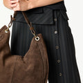 BOLSO SERRAJE ESPIGA MARRON