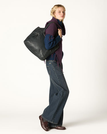 BUFANDA MAXI CALADA PLUM