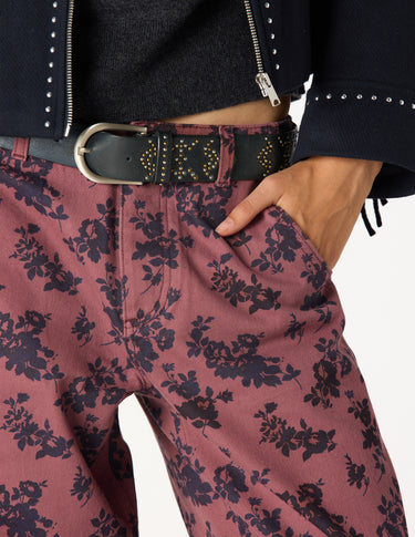 MIX STUDDED BELT BLUE