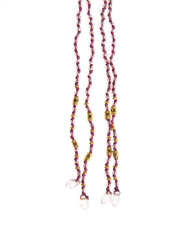 COLLAR DOBLE BEADS MORA
