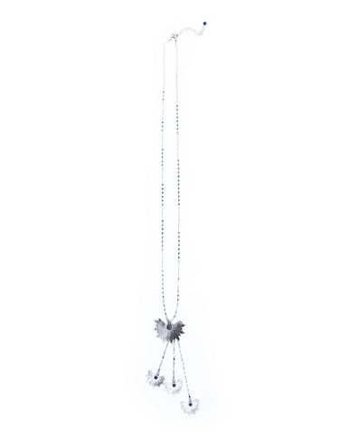 COLLAR PALM PLATEADO