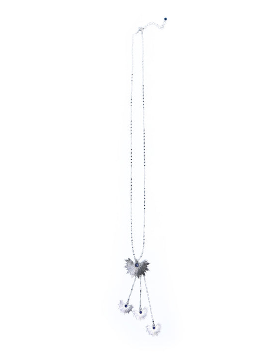 COLLAR PALM PLATEADO