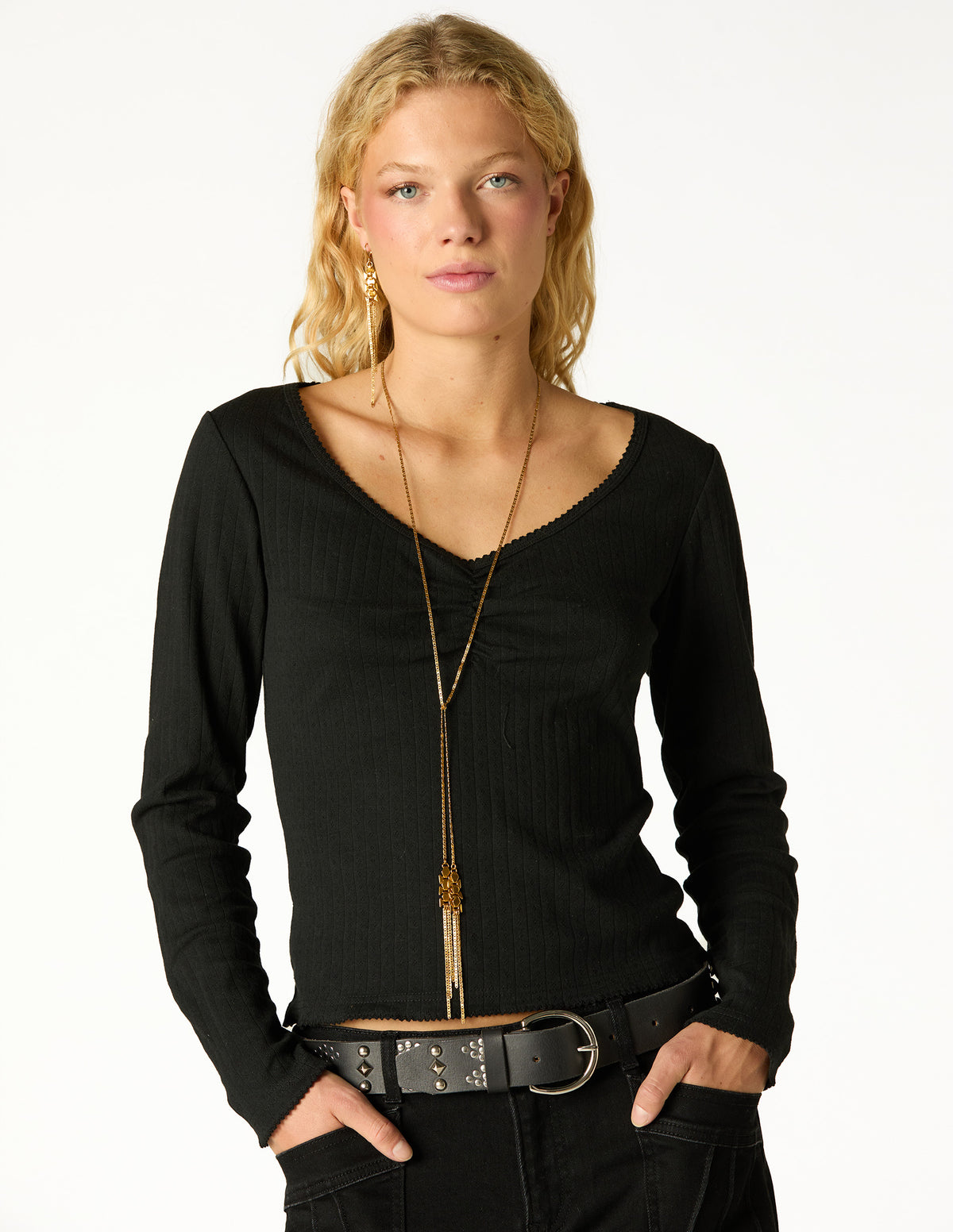 GOLD LONG CHAIN NECKLACE