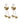 PENDIENTES PALM DORADOS AMATISTA