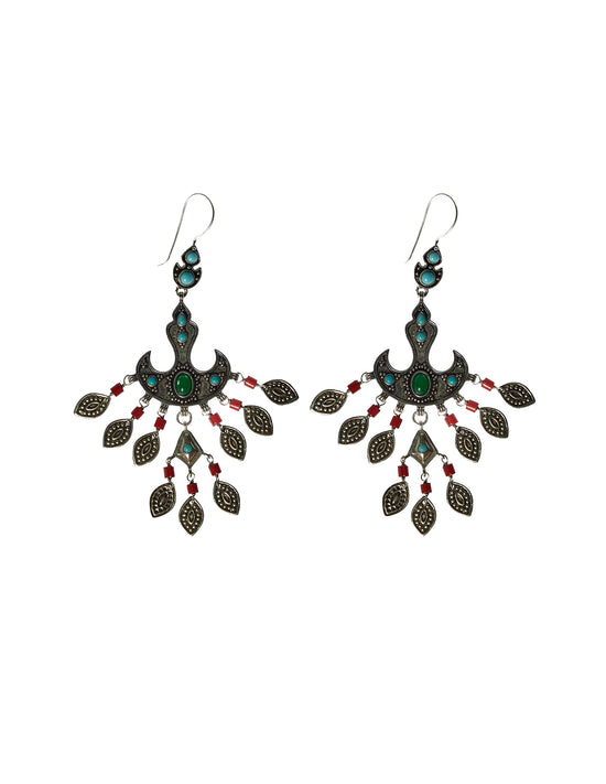 ETHNIC SILVER EARRINGS