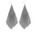 SILVER CHAIN FRINGE EARRINGS
