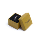 CHOCOLATE ANTHRACITE SQUARE RING SET