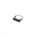 RECTANGULAR LAPIS LAZULI STONE RING