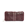 CARTERA TACHAS ROMBO BURGUNDY