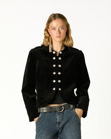 CHAQUETA TERCIOPELO DOBLE BOTÓN BLACK