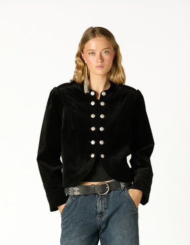 CHAQUETA TERCIOPELO DOBLE BOTÓN BLACK