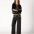 EMBROIDERED VELVET JACKET