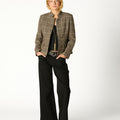 BLAZER AUSTRÍACA CUADROS MARRON