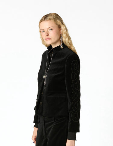 BLUE VELVET BLAZER EIGHTS