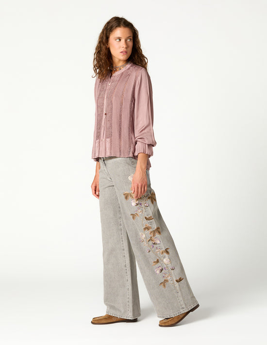 CAMISA LACE Y JARETAS SMOKE
