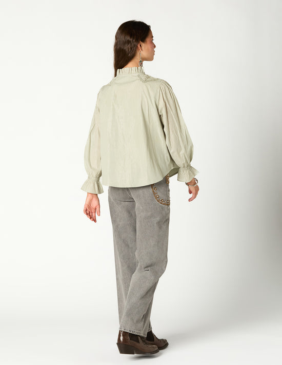 SAGE STUDDED SHIRT