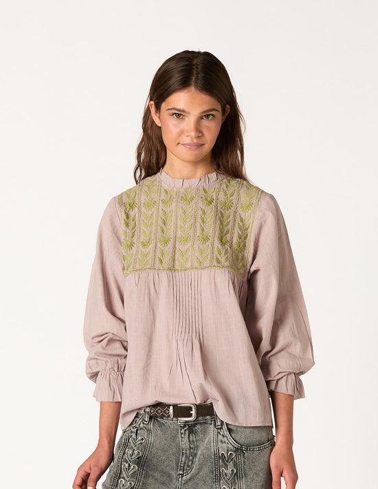 EMBROIDERED SMOKE SHIRT