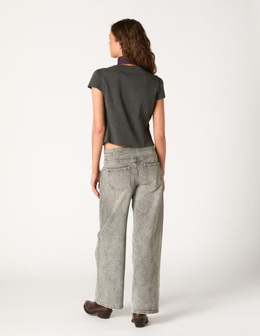 CAMISA MANGA CORTA MAO GRIS